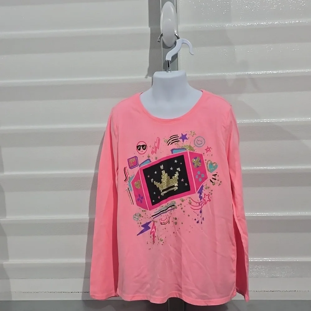 Children's Place Pink Long Sleeve Top‎ Size Large 10/12